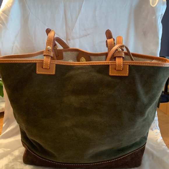 Dooney & Bourke | Bags | Gorgeous Dooney Bourke Green Suede Handbag